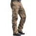 Men's Outdoor Vintage Washed Cotton Washed Multi-pocket Tactical Pants multi-pocket cargo pants straight pants trousers work pants khaki green